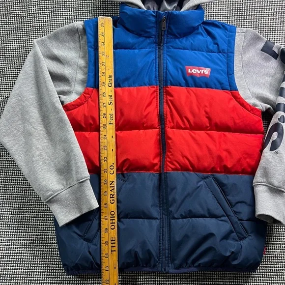 Levi’s Jacket Puffer Coat Youth Boys 12-13 Years Old Retro Style - Picture 5 of 12